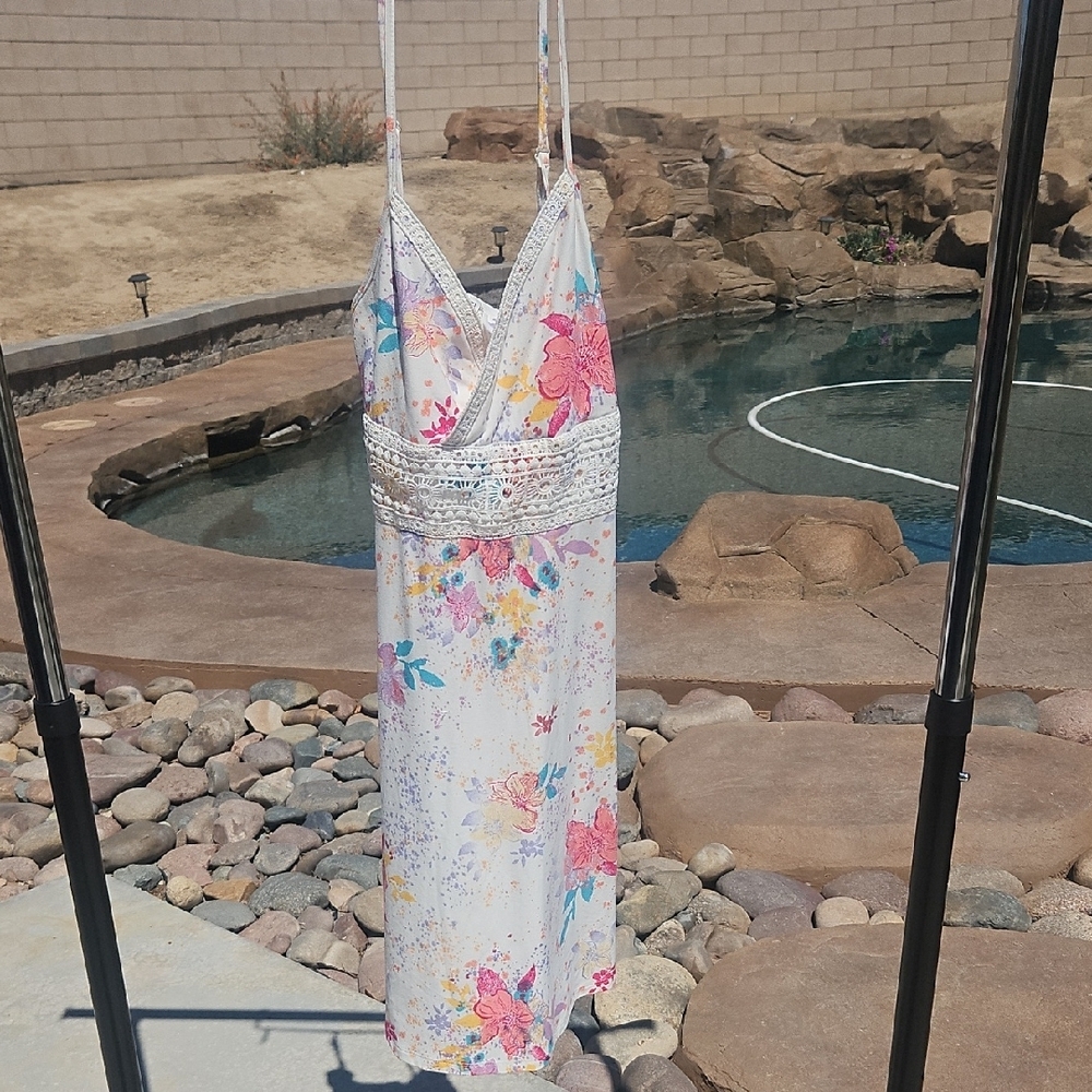 Floral Spaghetti Strap Dress